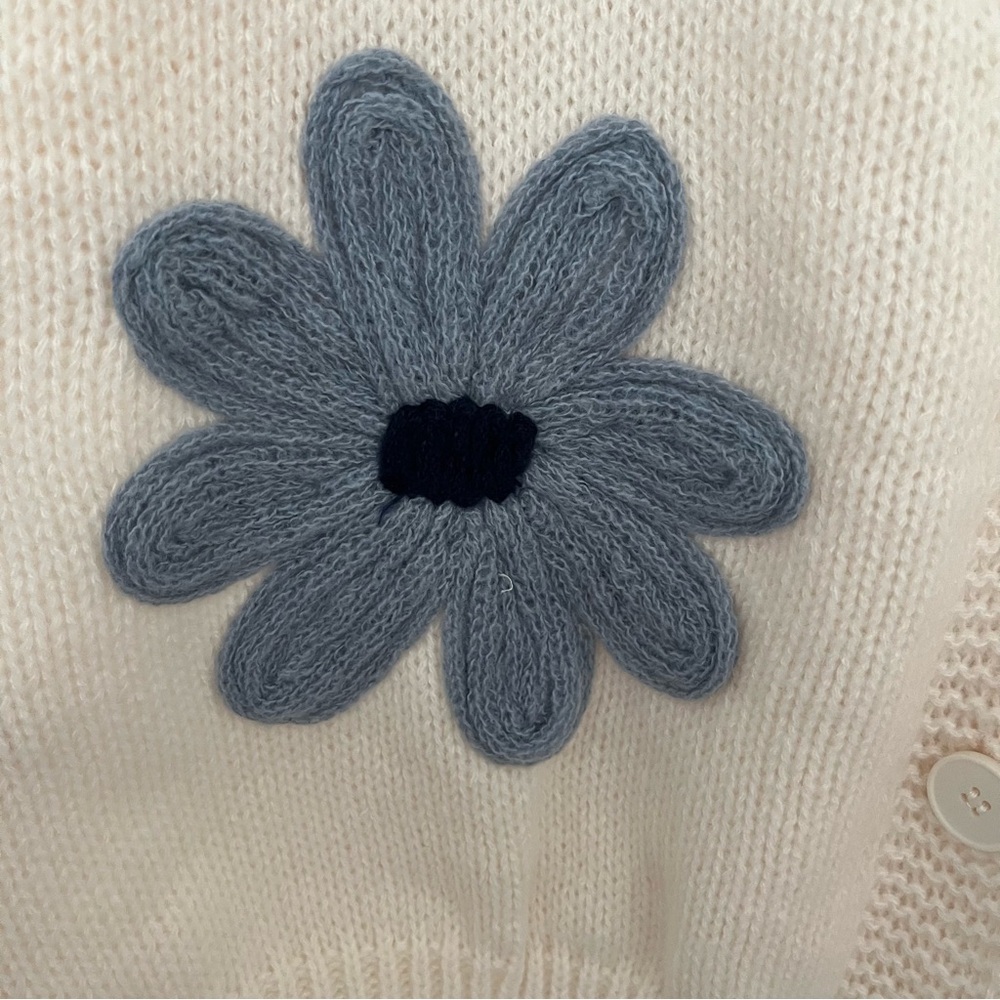 NEW Arula Blue Floral Cardigan Sweater Plus Size A / 1X Available NWT - Picture 6 of 9